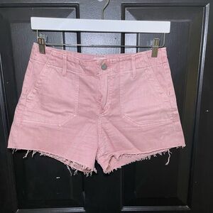 Pink Paige Jean Shorts